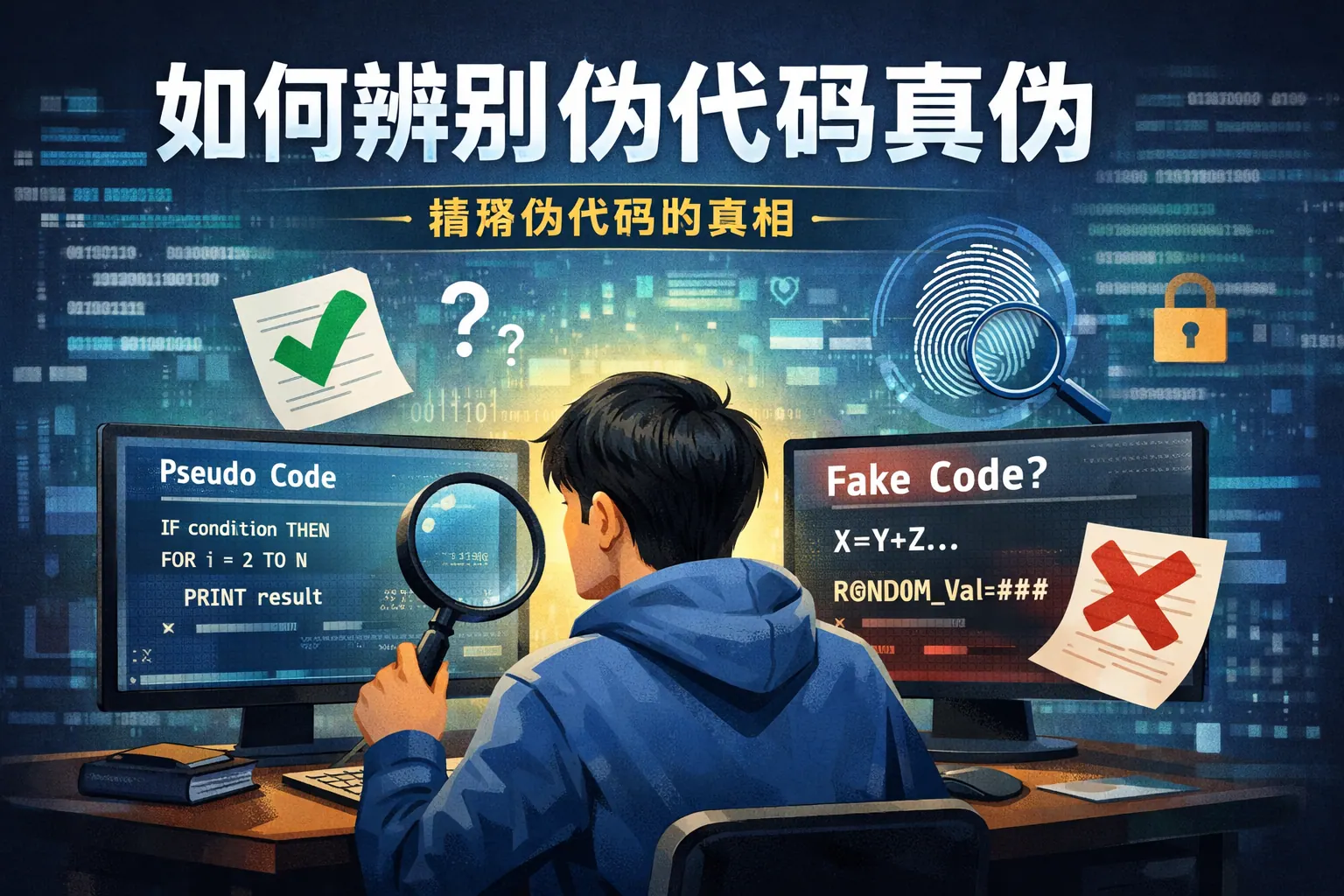 如何辨别伪代码真伪