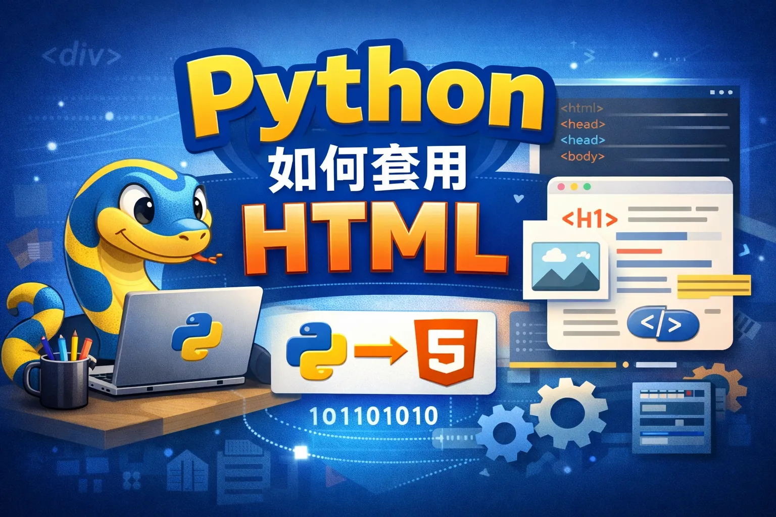 python如何套用html
