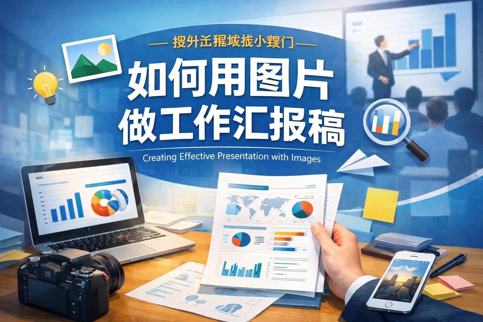 如何用图片做工作汇报稿