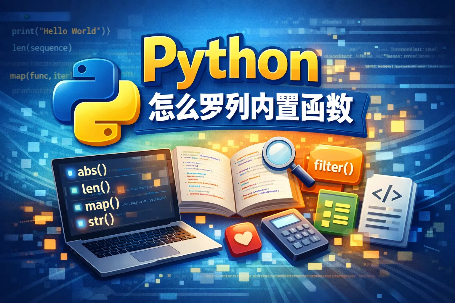 python怎么罗列内置函数