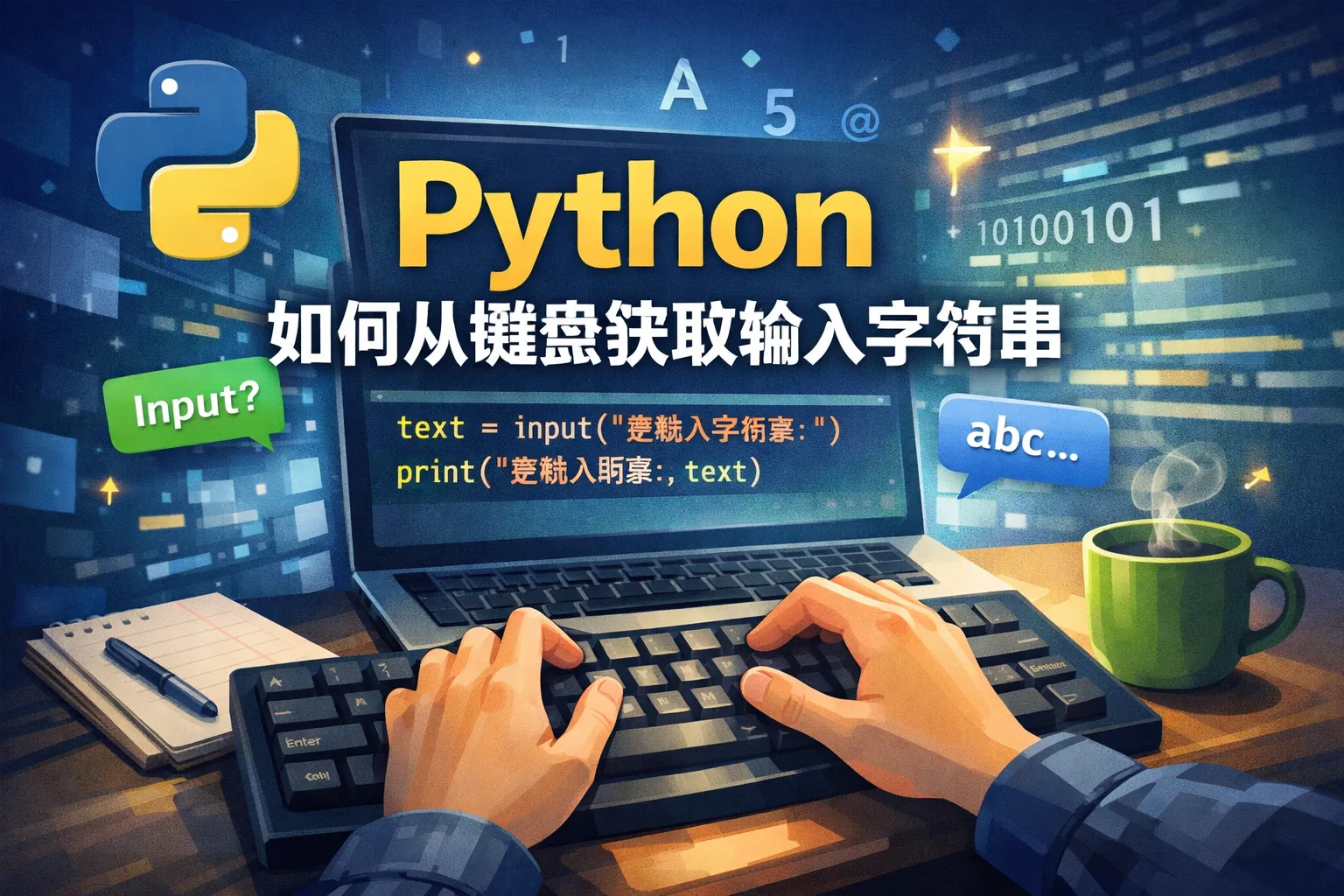python如何从键盘获取输入字符串