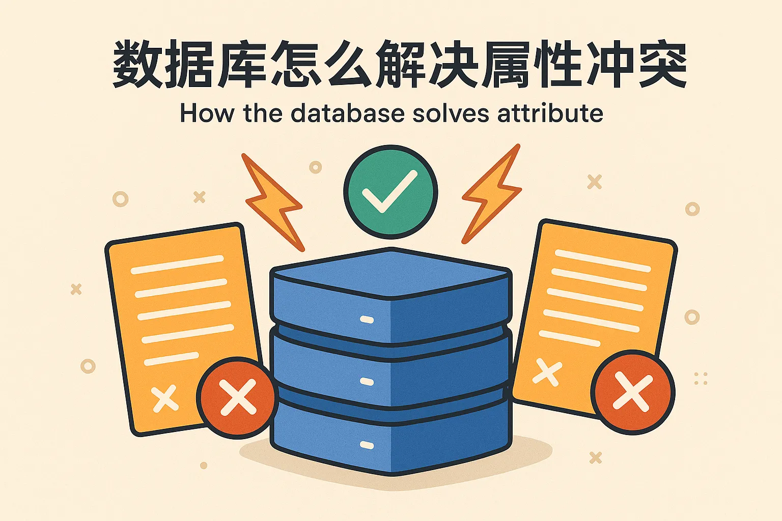 数据库怎么解决属性冲突