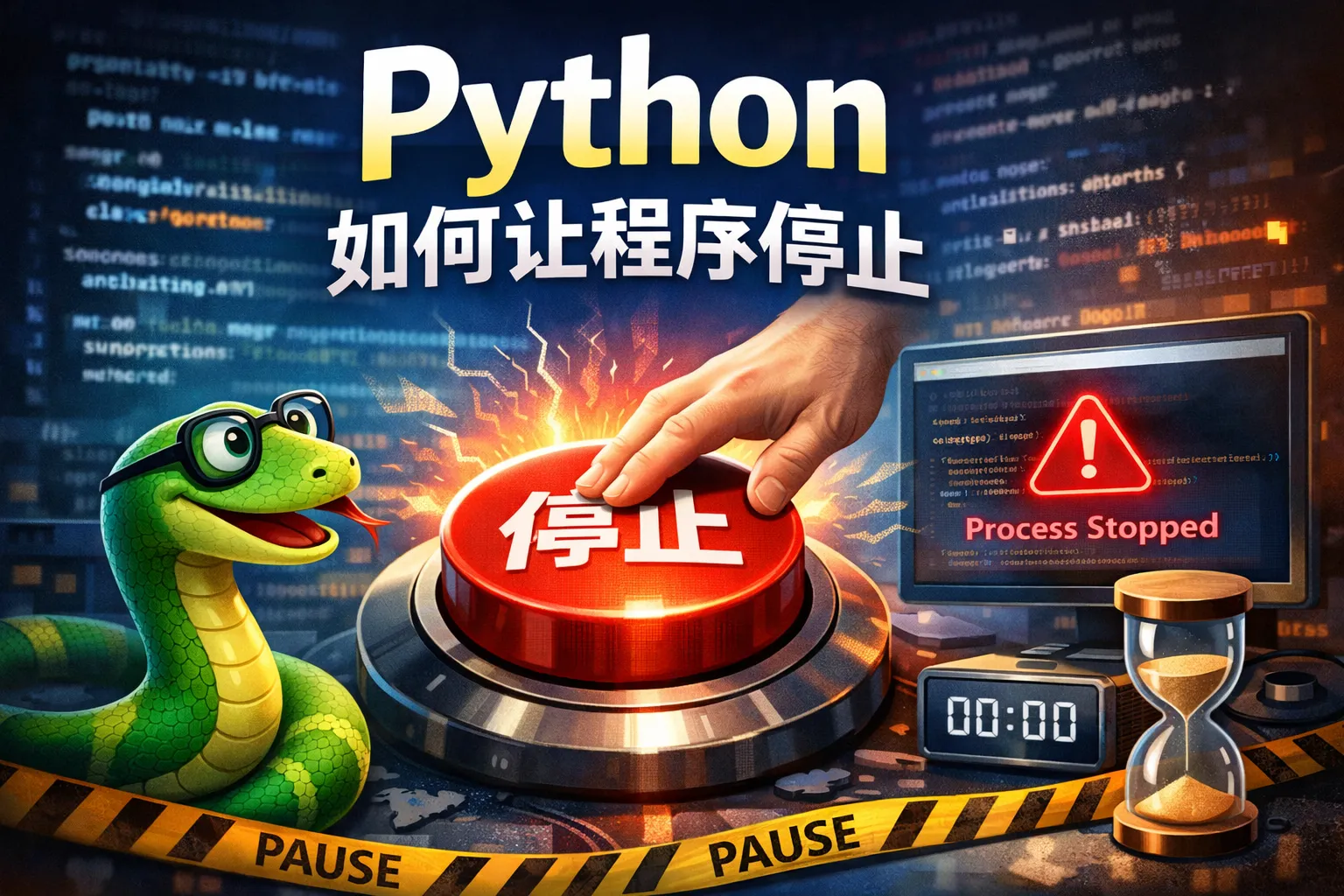 python如何让程序停止