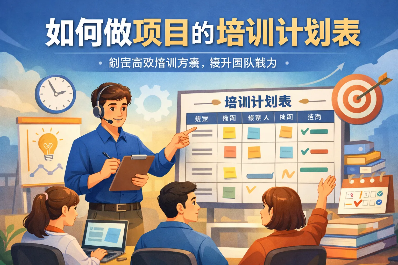 如何做项目的培训计划表