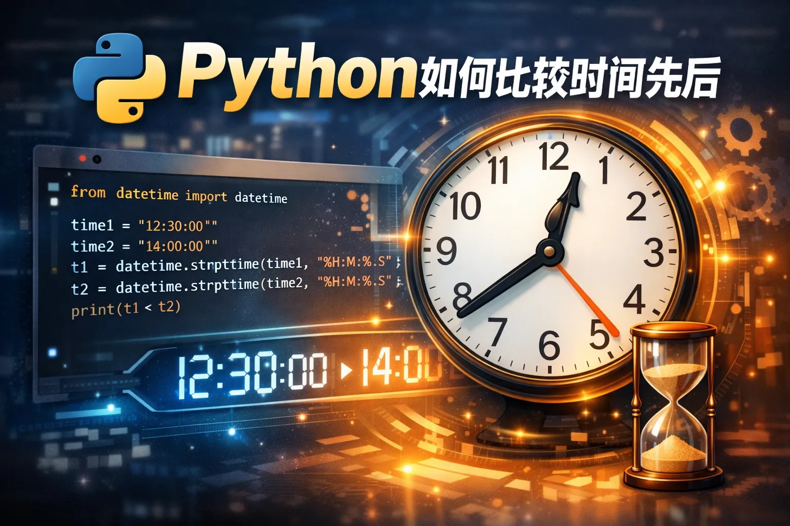 python如何比较时间先后