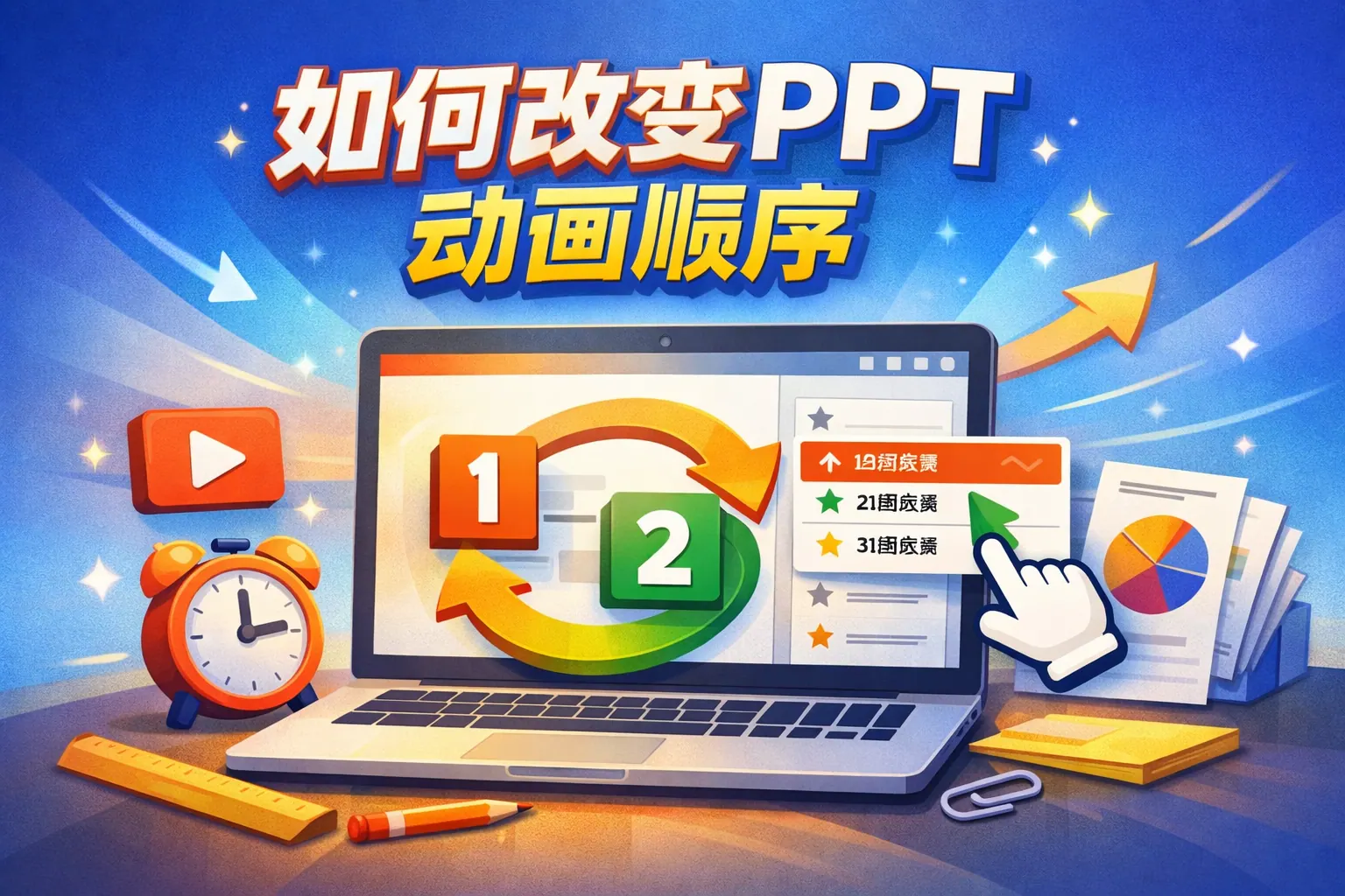 如何改变ppt动画顺序