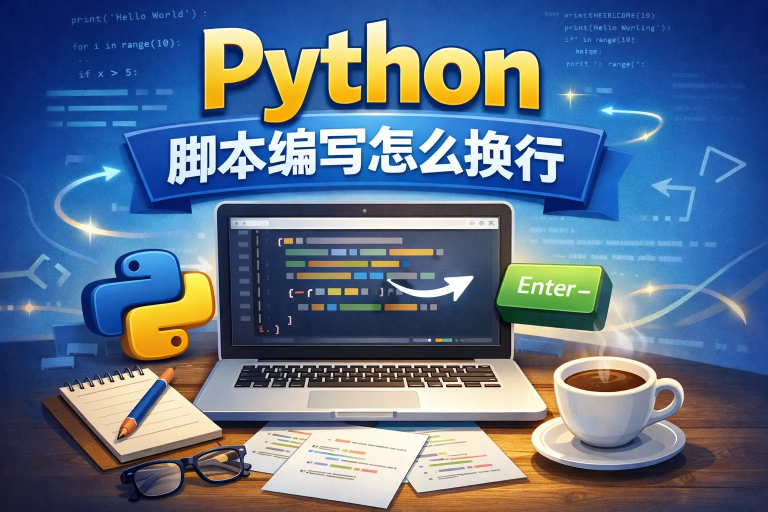 python脚本编写怎么换行