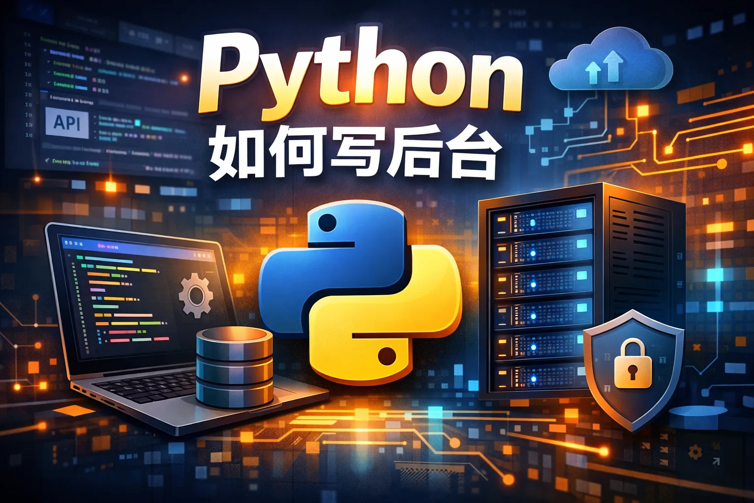 python如何写后台