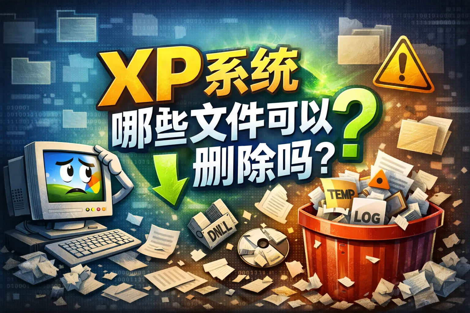 xp系统哪些文件可以删除吗