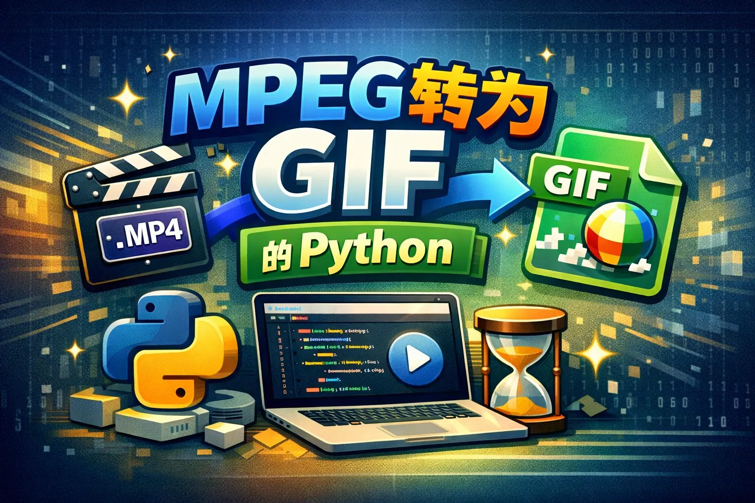 mpeg转为gif的python