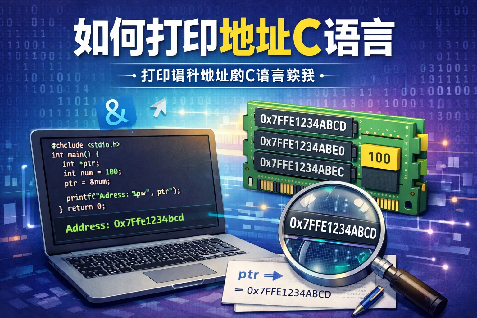 如何打印地址C语言