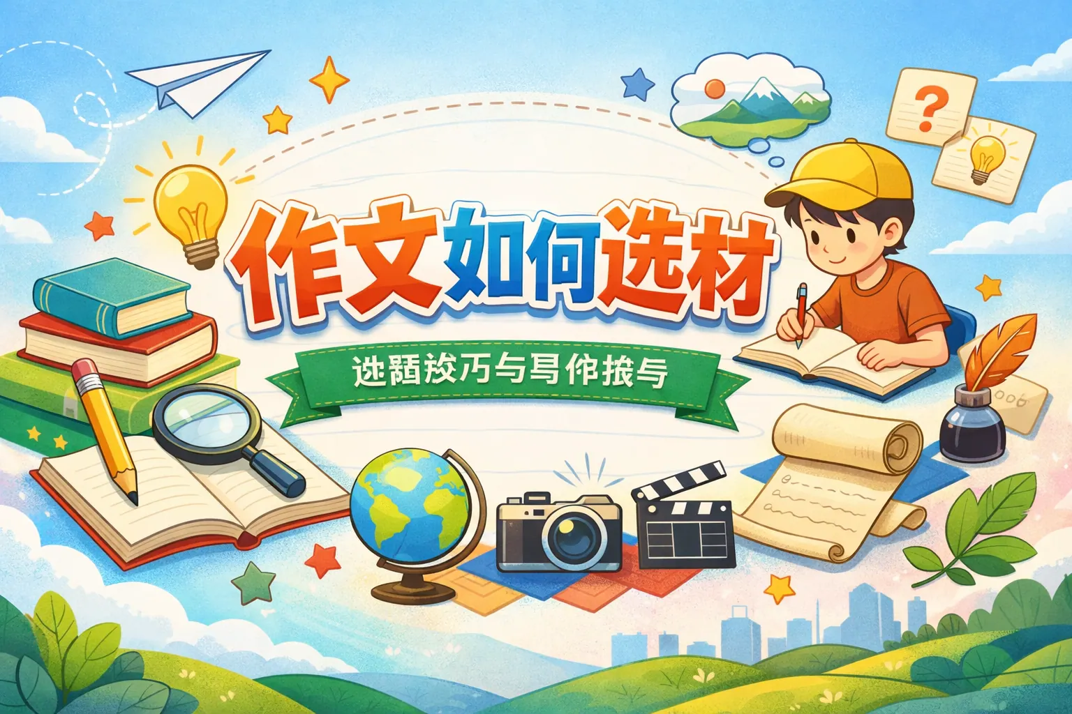 作文如何选材ppt