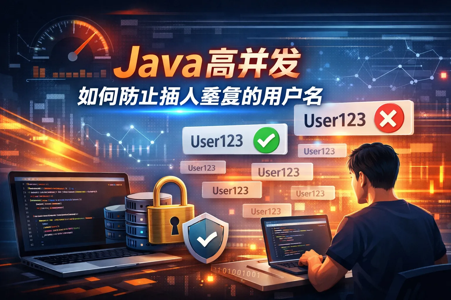 java高并发如何防止插入重复的用户名