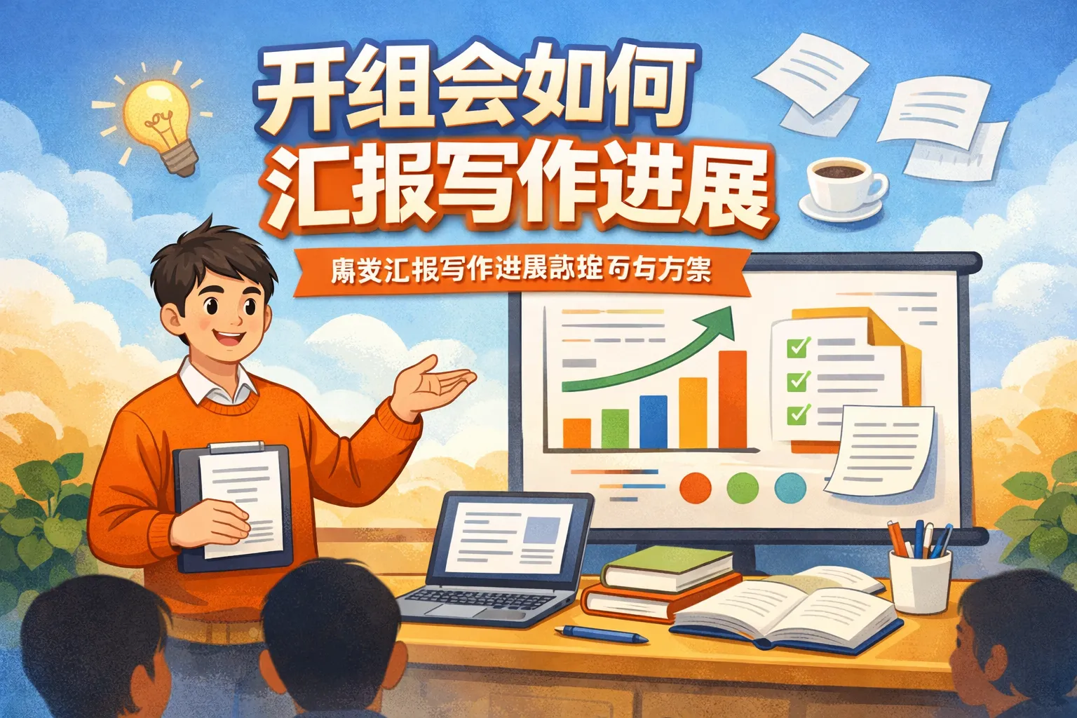 开组会如何汇报写作进展