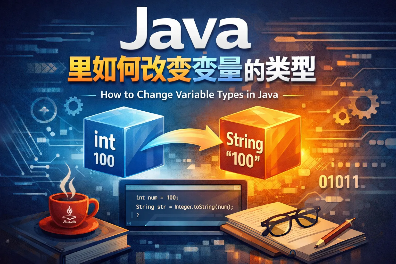 java里如何改变变量的类型