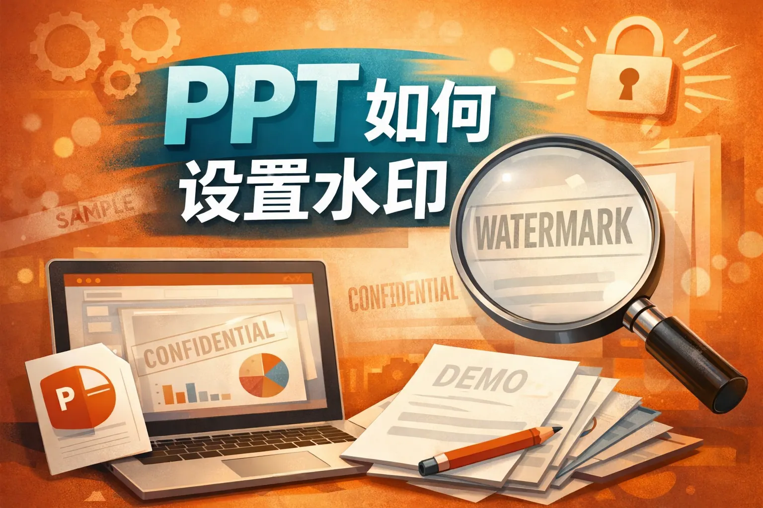 ppt如何设置水印