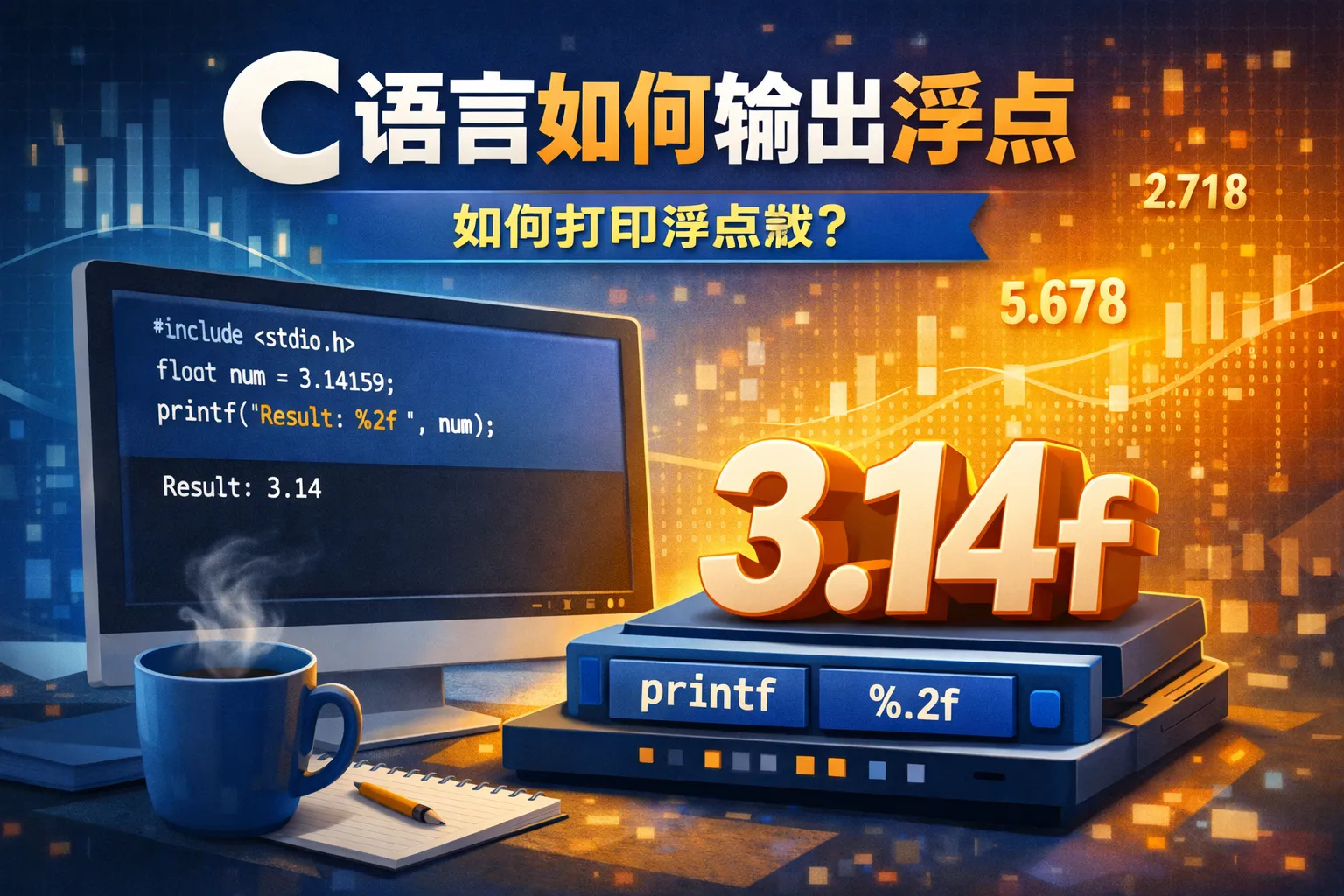 c语言如何输出浮点