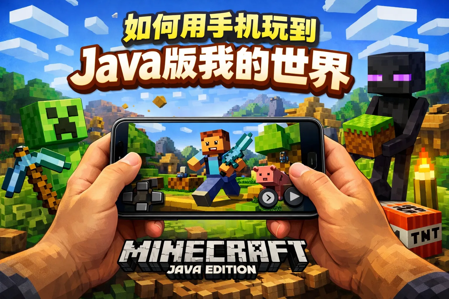 如何用手机玩到java版我的世界