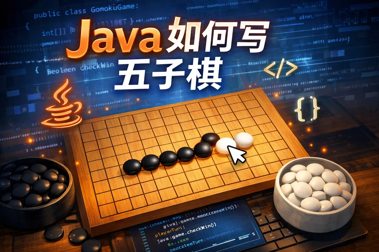 java如何写五子棋