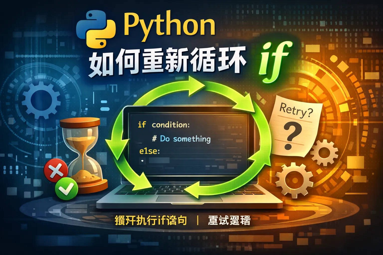 python如何重新循环if