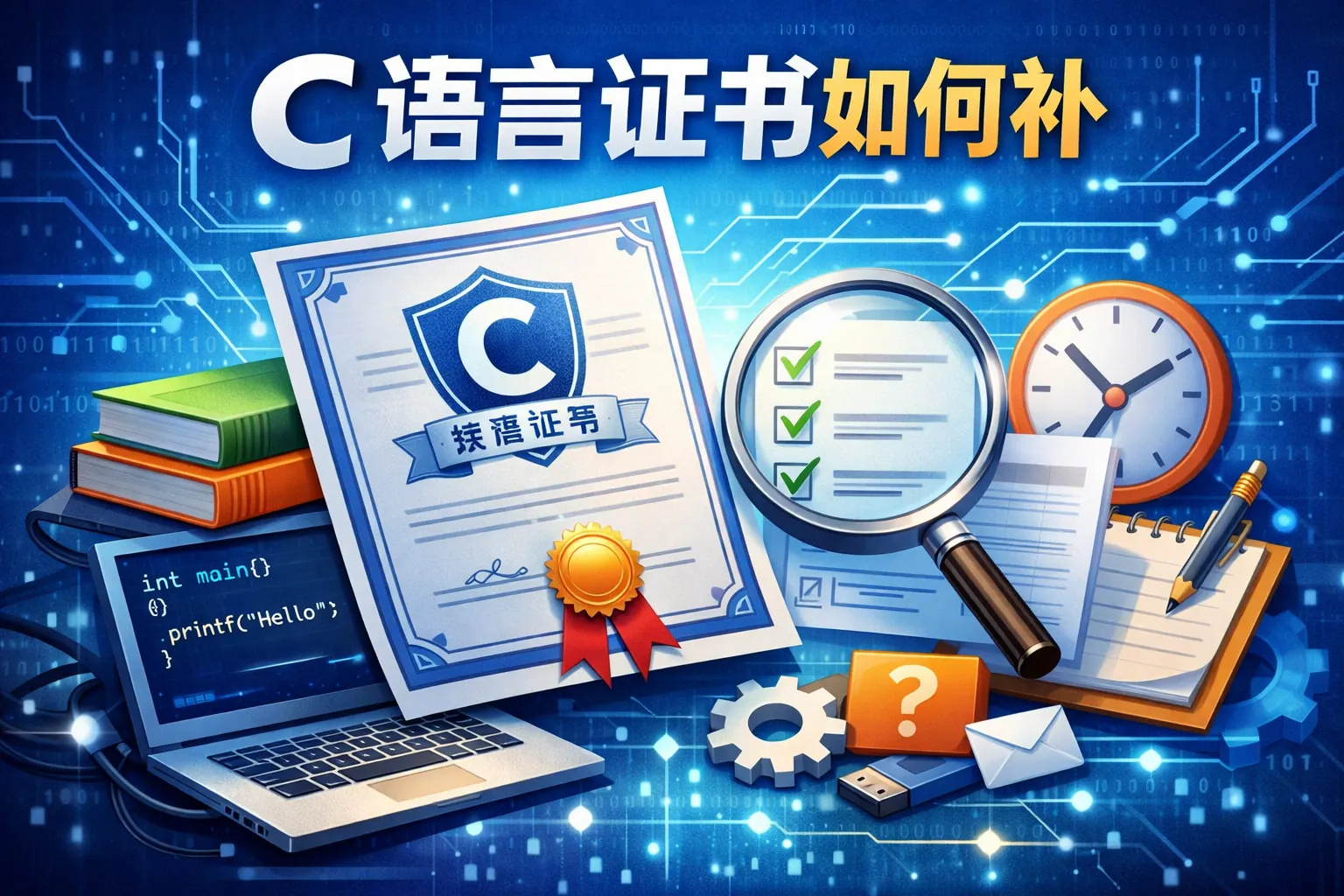 c语言证书如何补