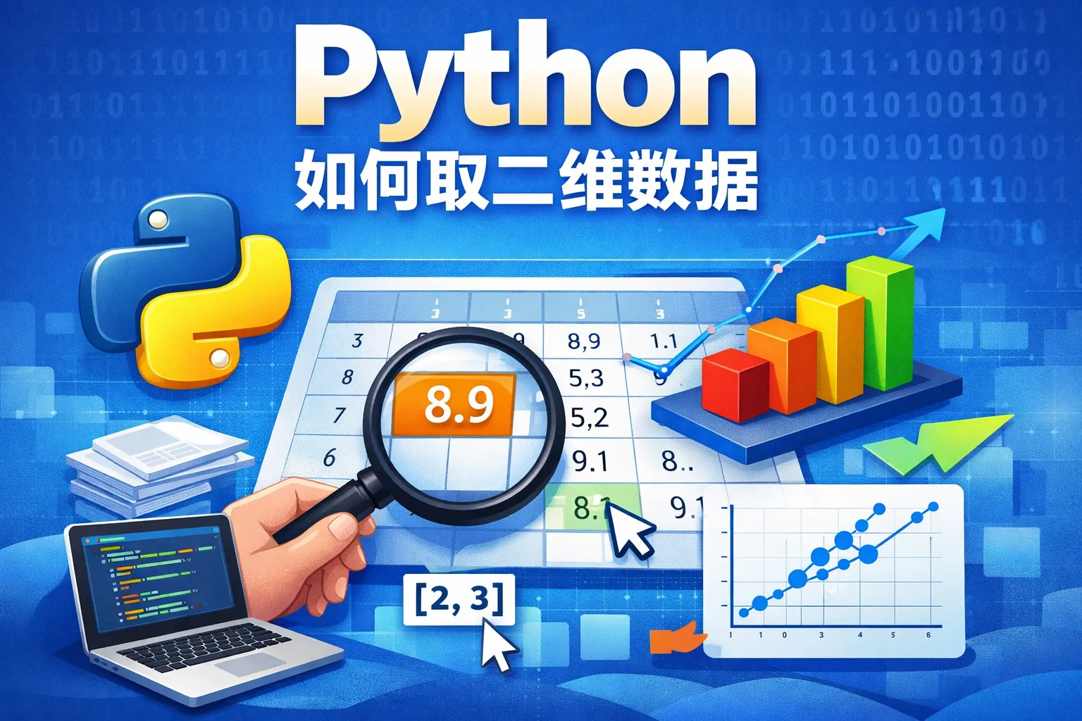 python如何取二维数据