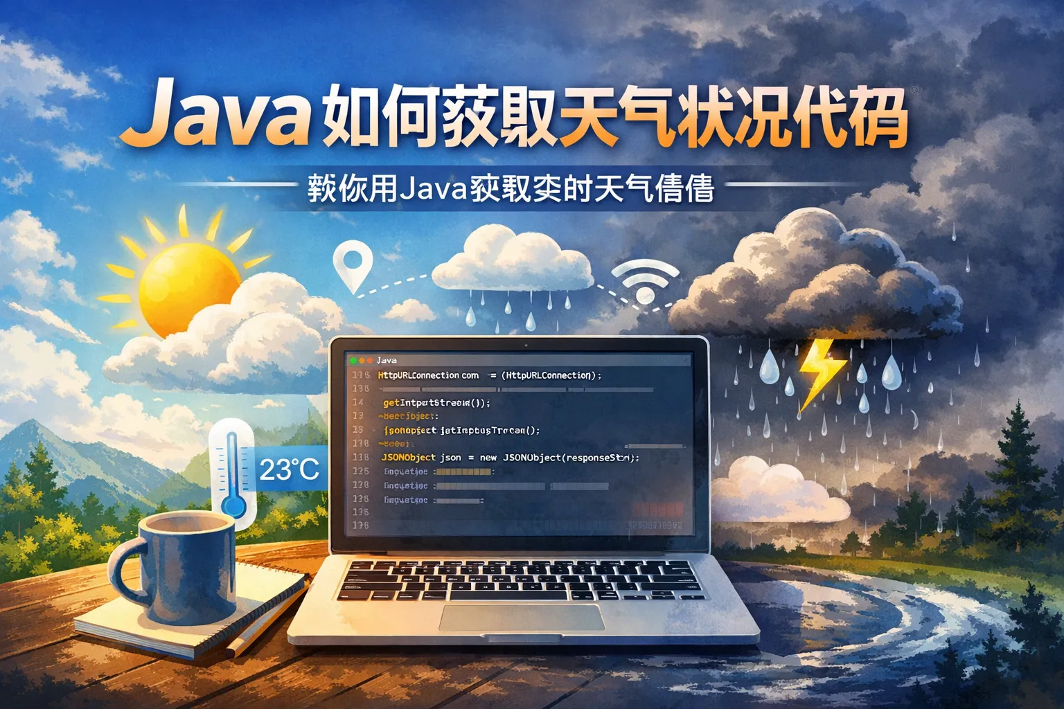 java如何获取天气状况代码