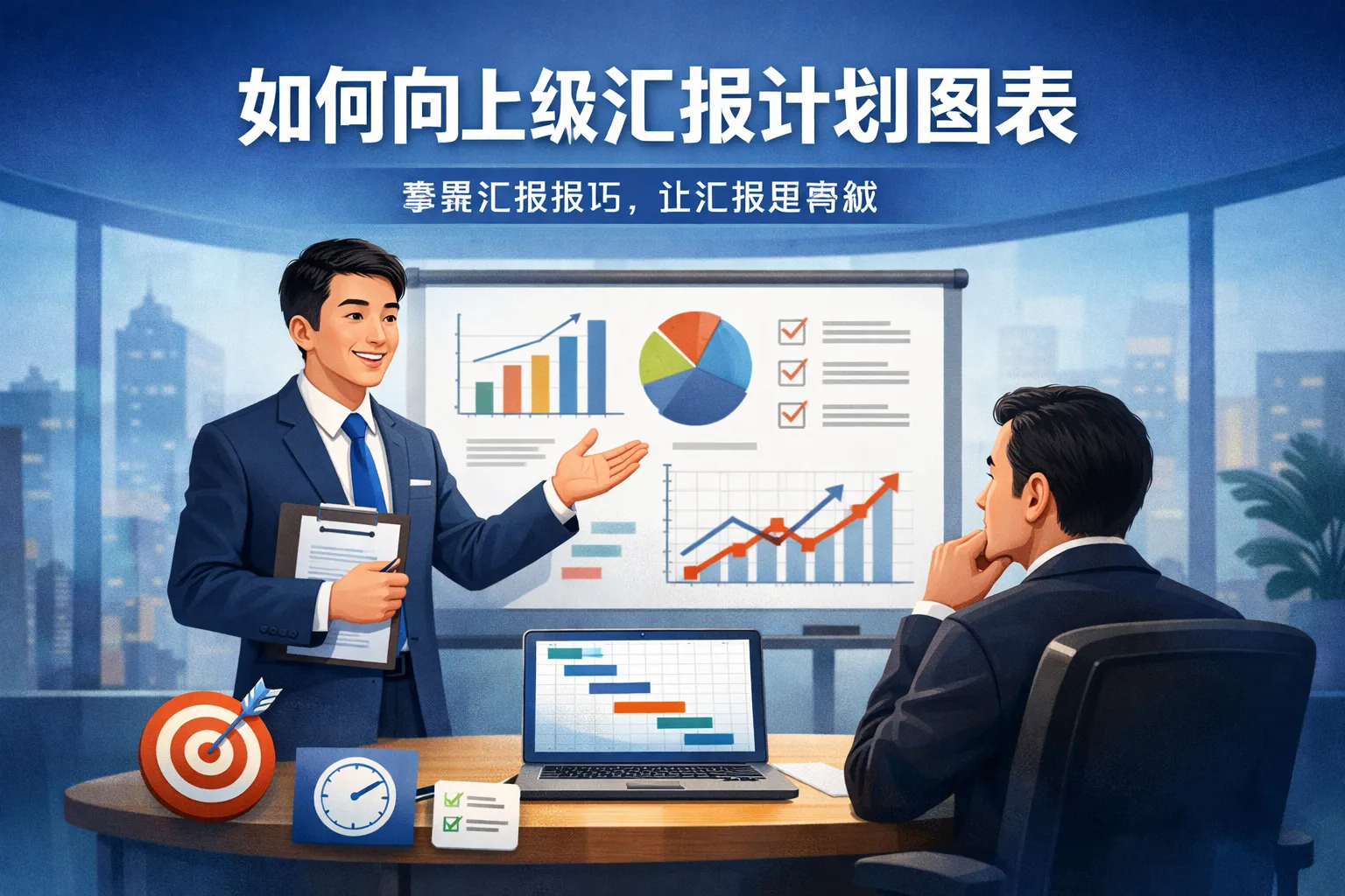 如何向上级汇报计划图表