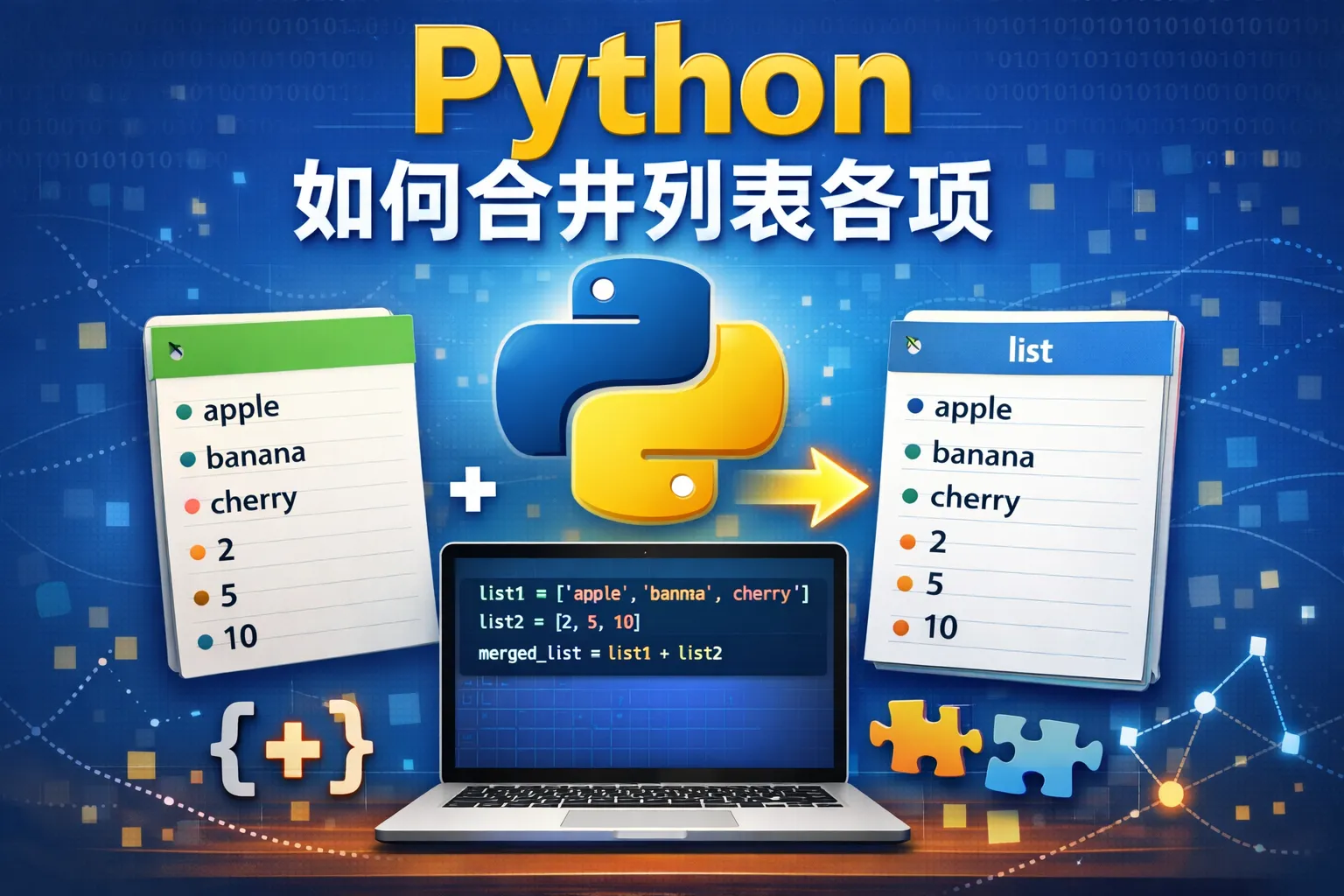 python如何合并列表各项