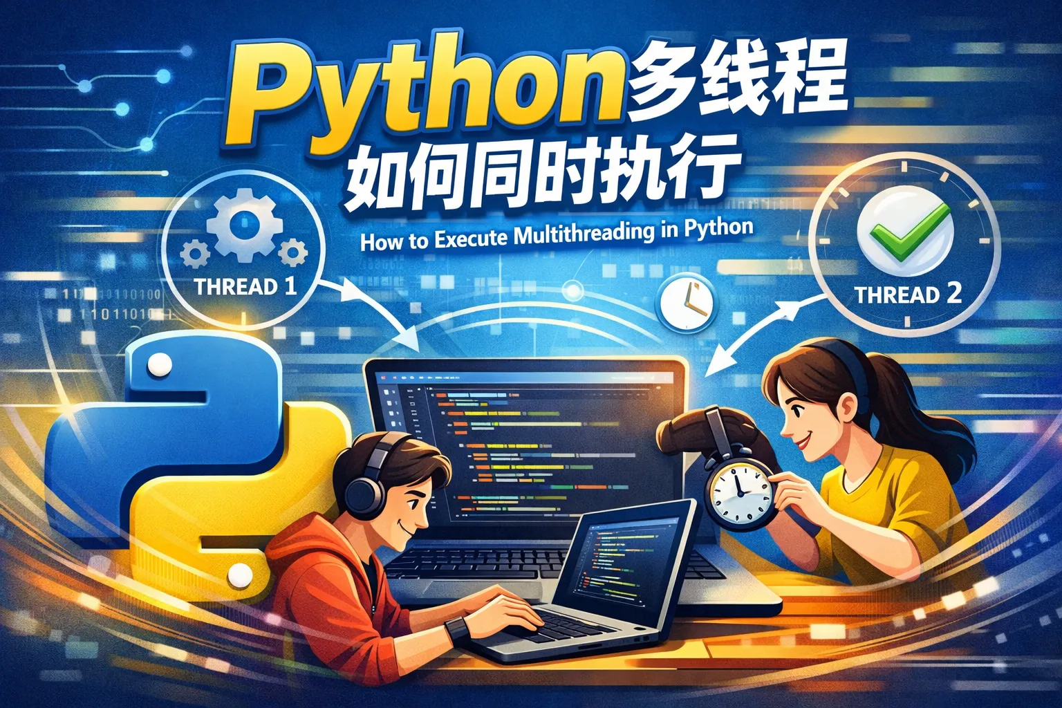 python多线程如何同时执行