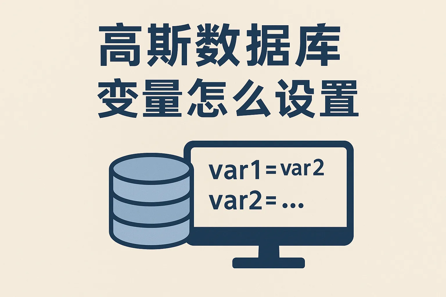 高斯数据库变量怎么设置
