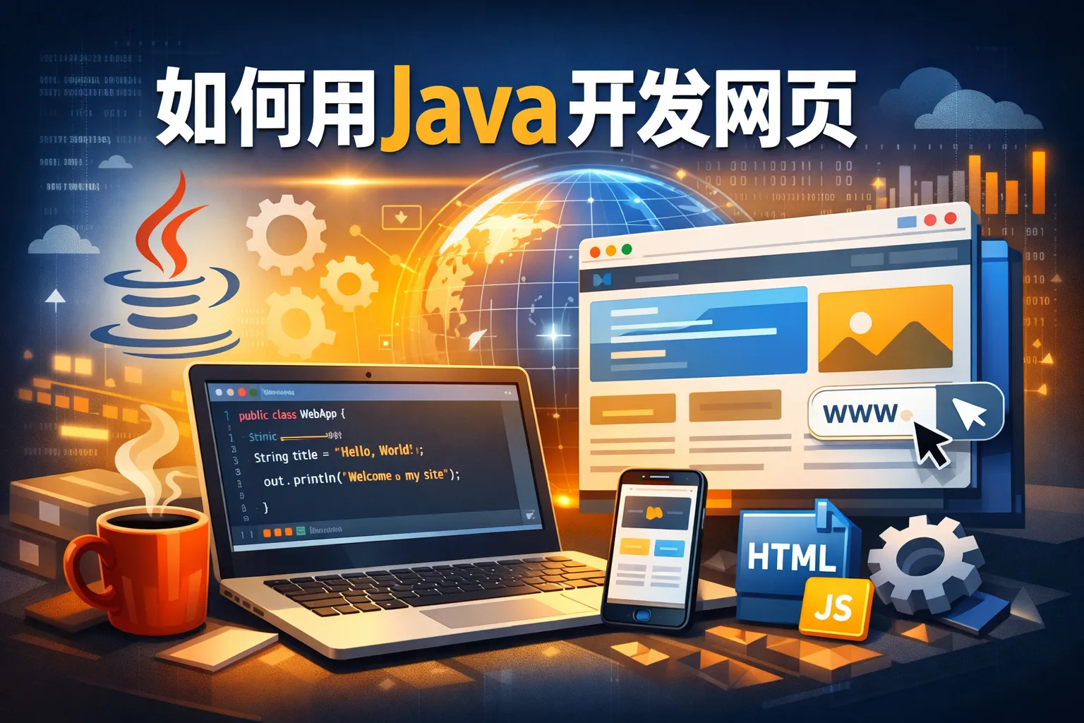 如何用java开发网页