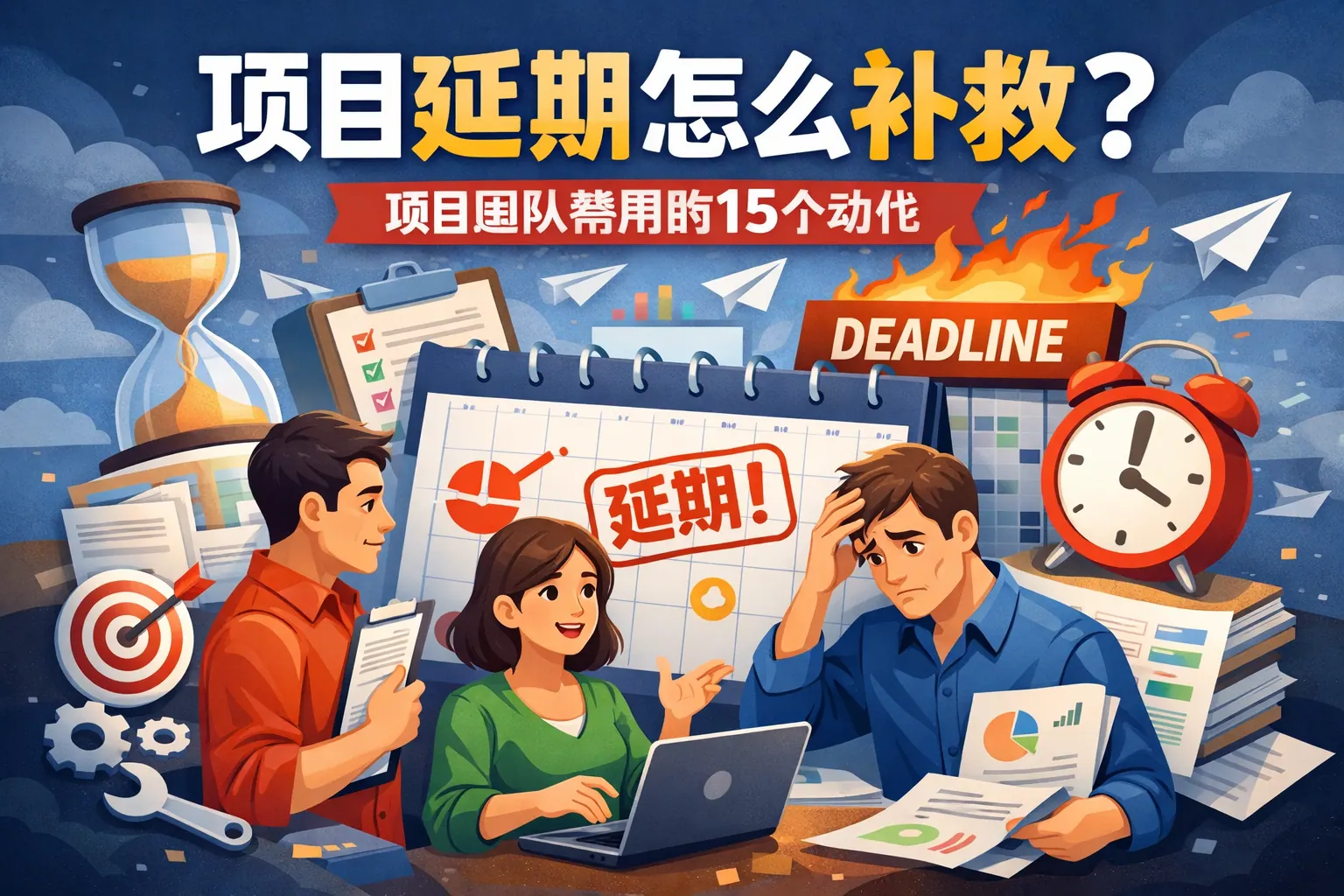 项目延期怎么补救?项目团队常用的15个动作