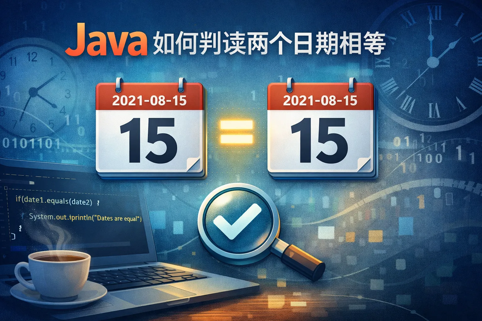 java如何判读两个日期相等