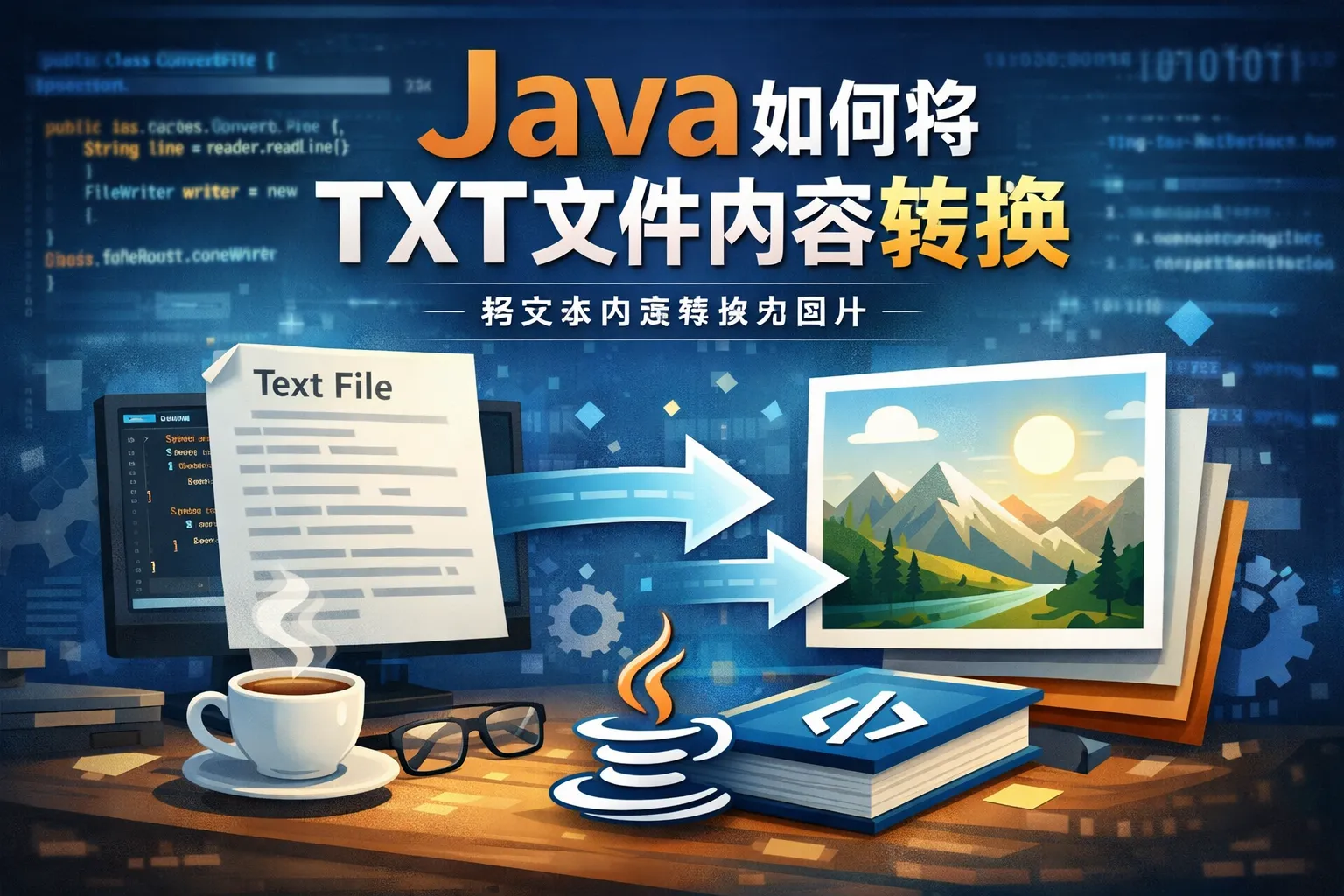 java如何将txt文件内容转换