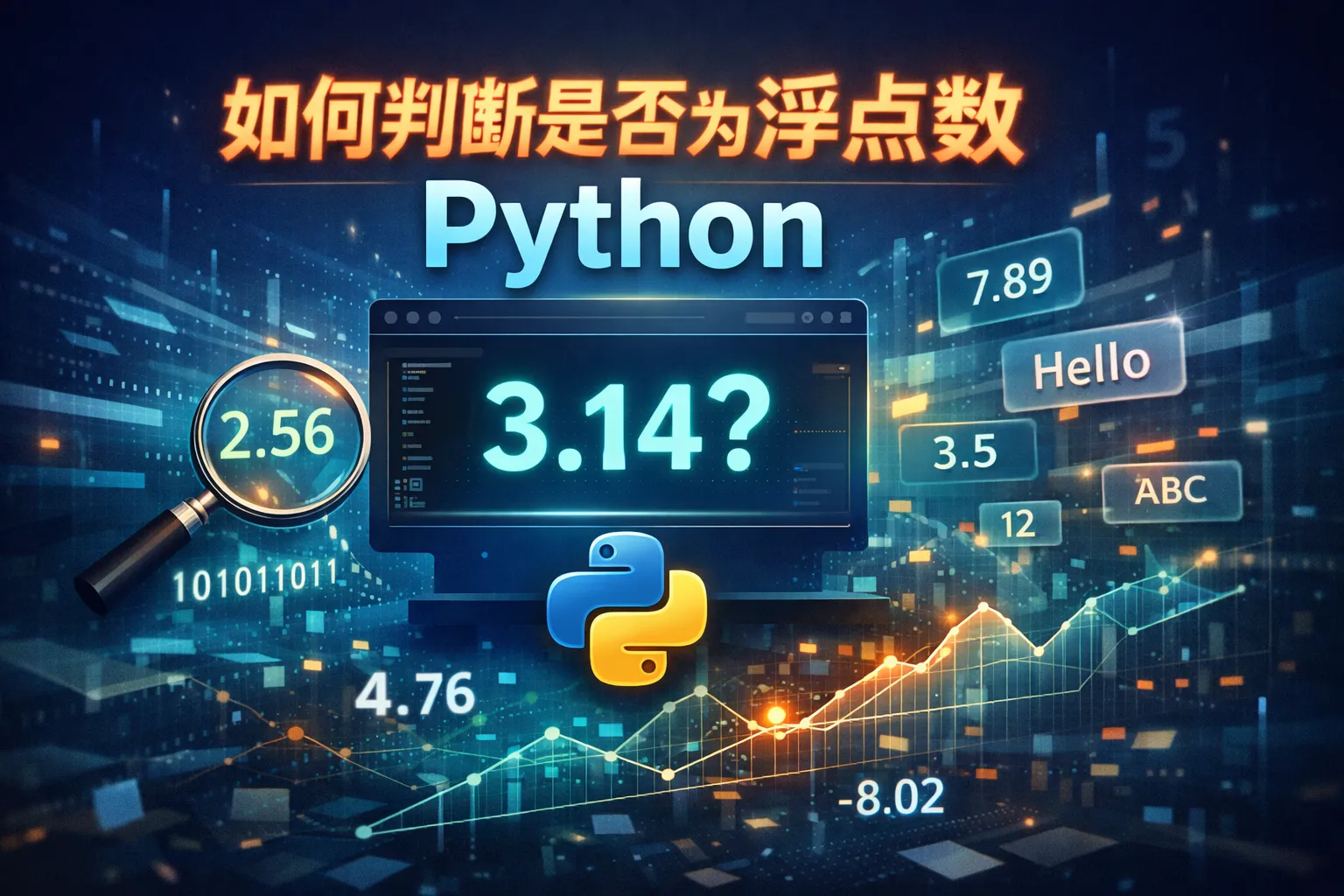 如何判断是否为浮点数python