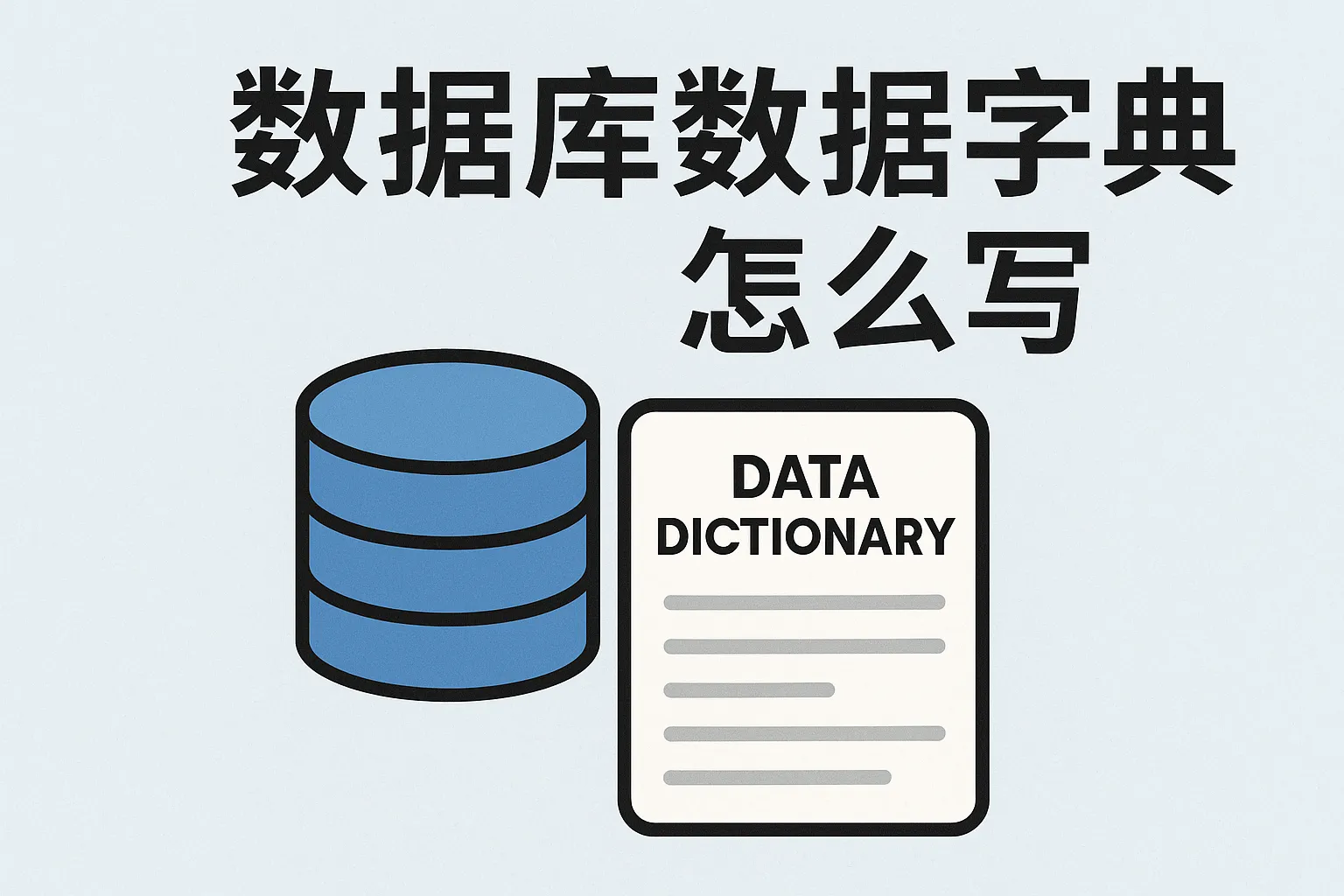 数据库数据字典怎么写