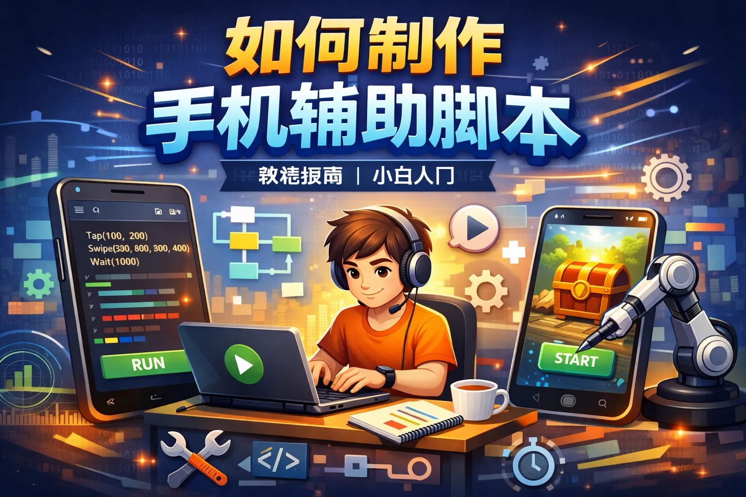 如何制作手机辅助脚本