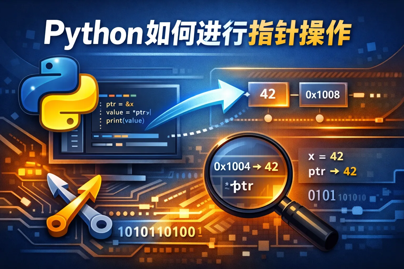 python如何进行指针操作