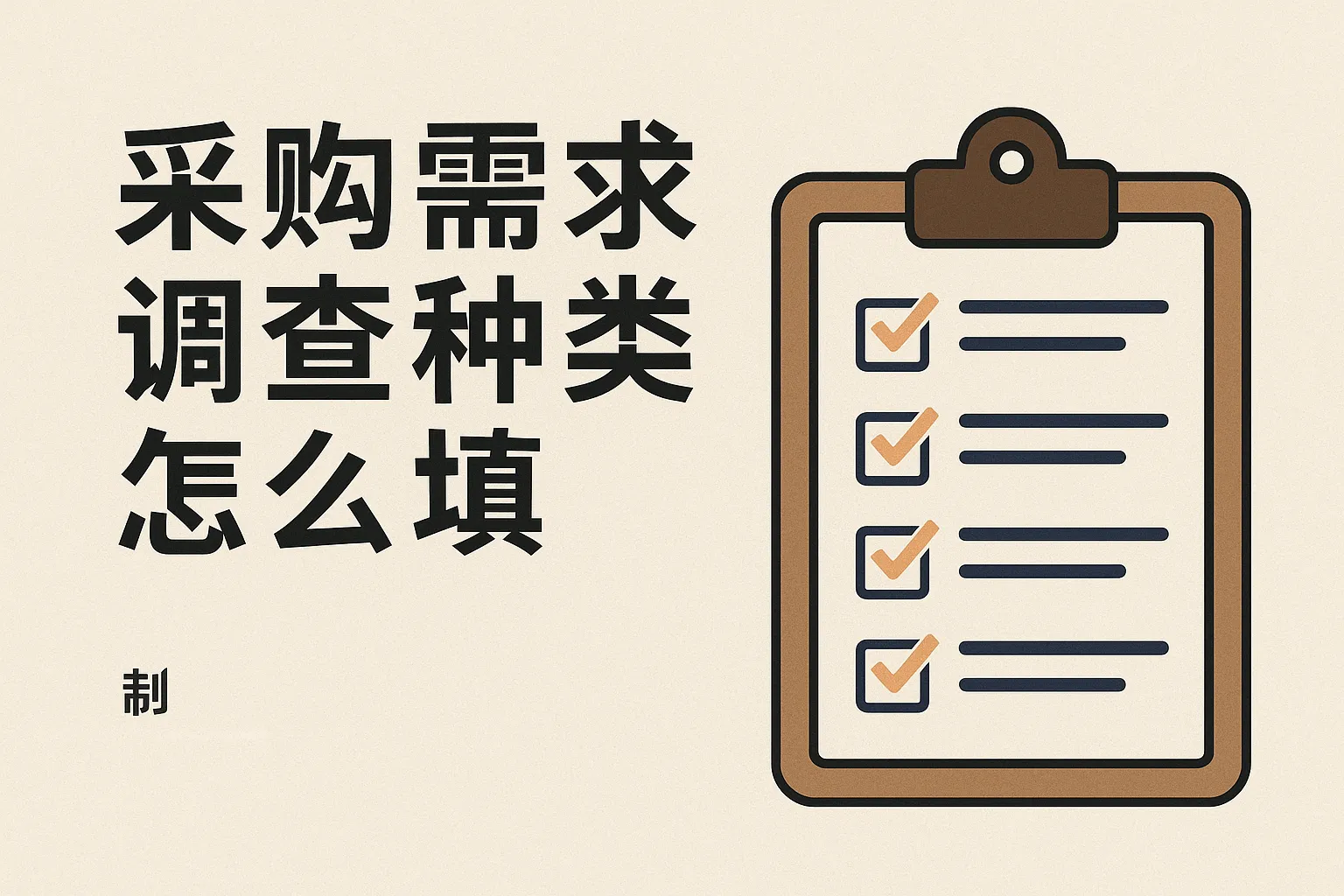 采购需求调查种类怎么填
