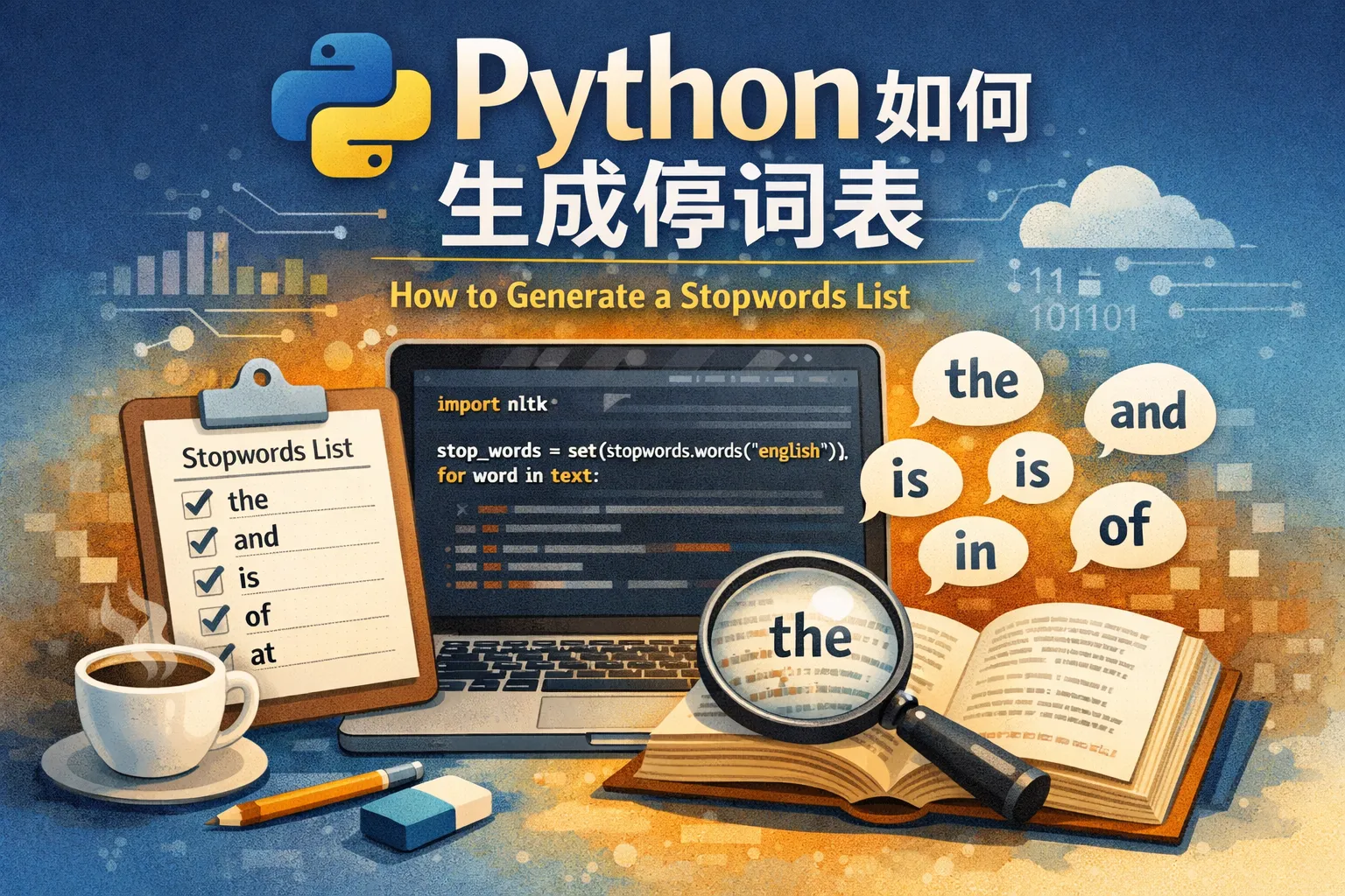Python如何生成停词表
