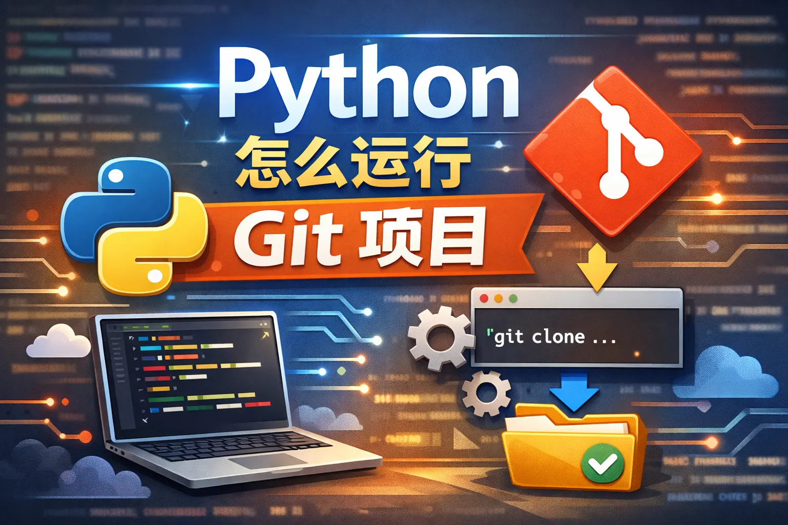 python怎么运行git项目