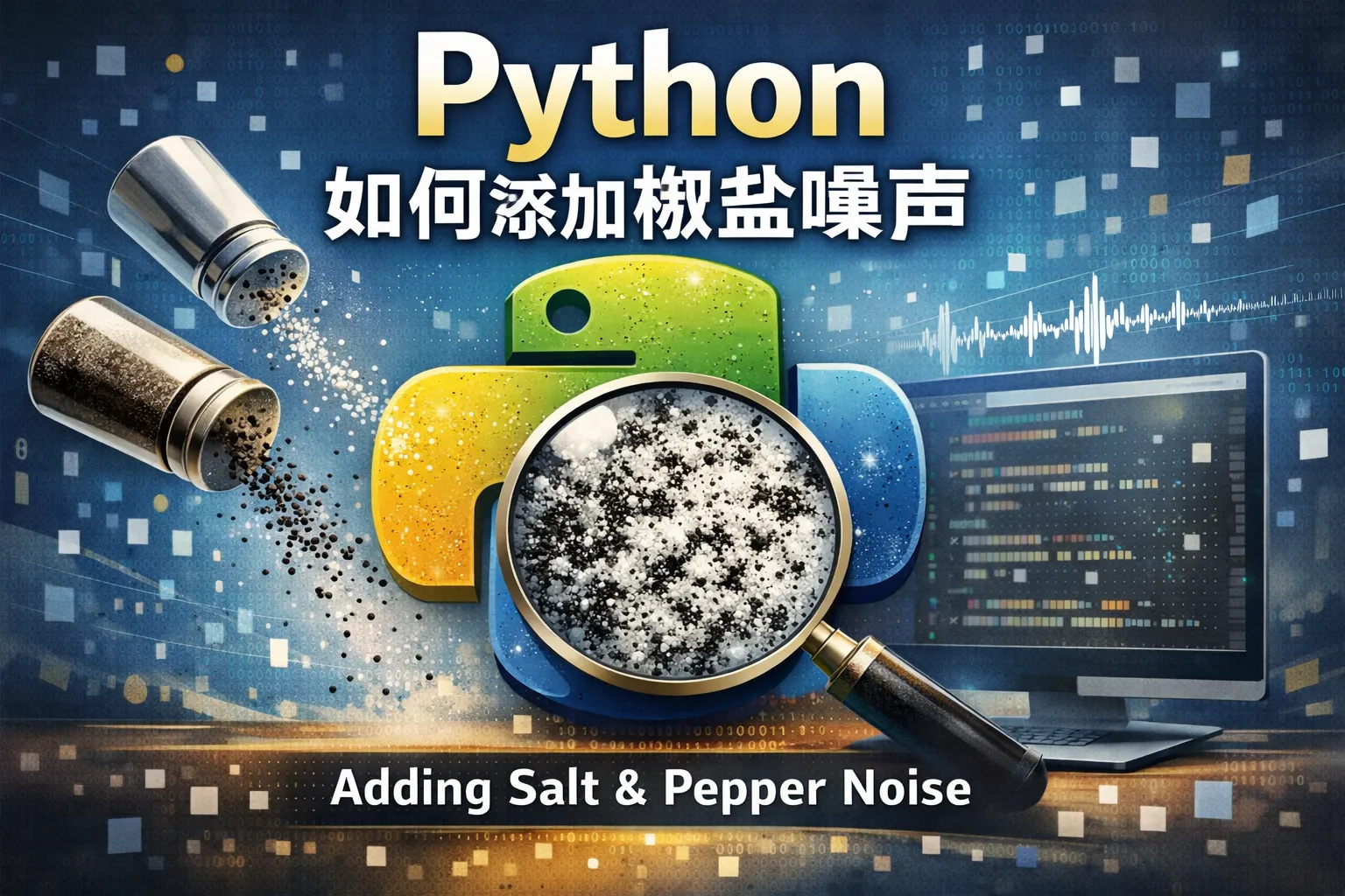 python如何添加椒盐噪声