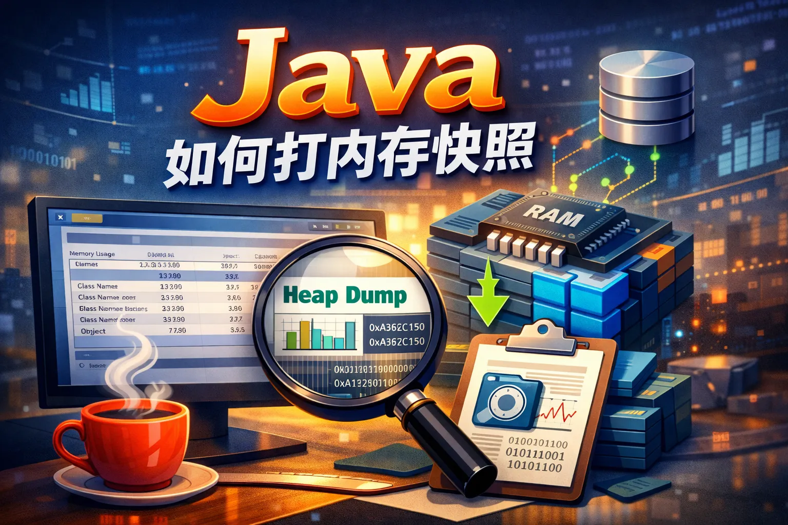 java如何打内存快照