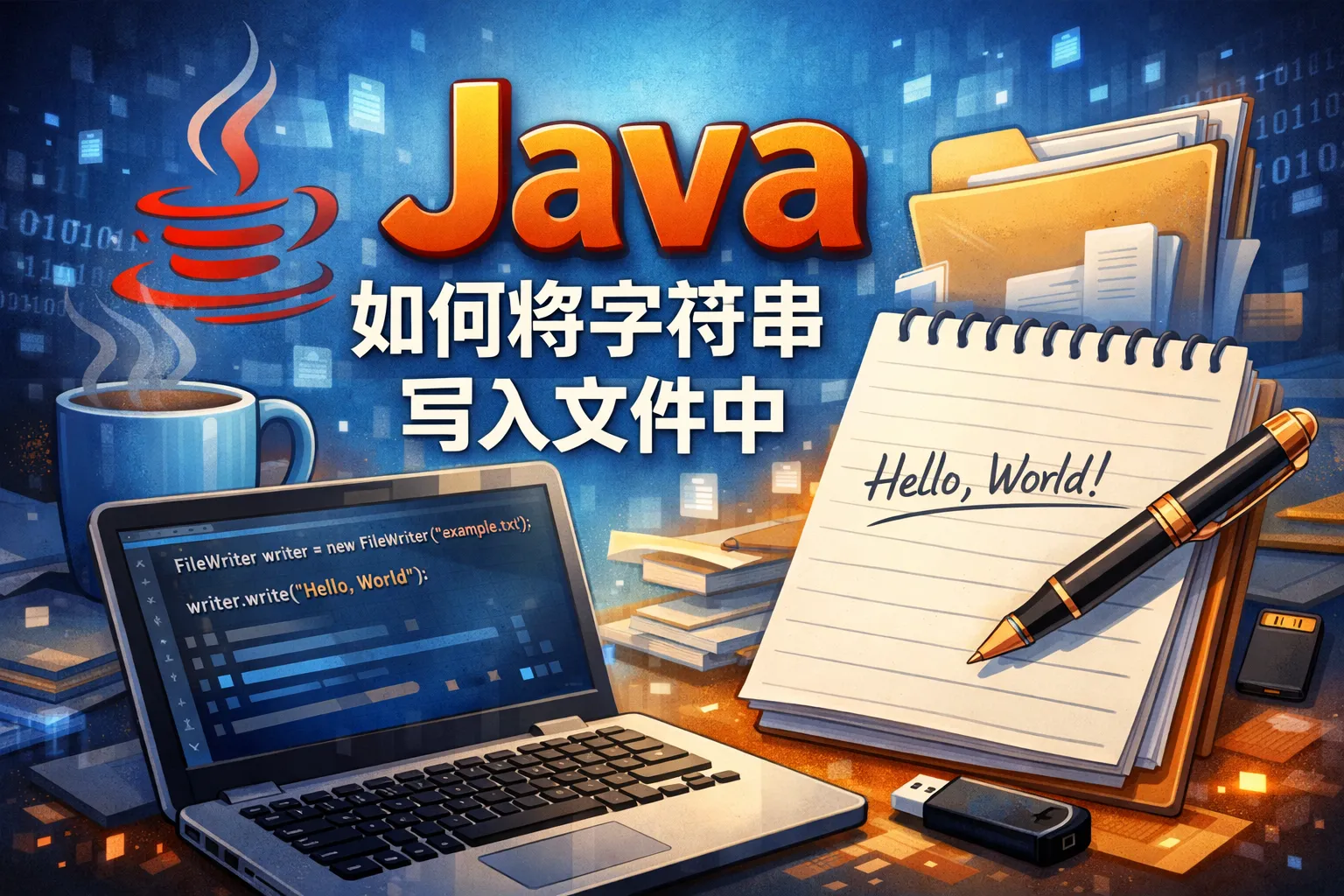 java如何将字符串写入文件中