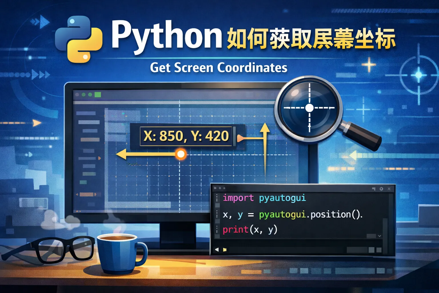 python如何获取屏幕坐标