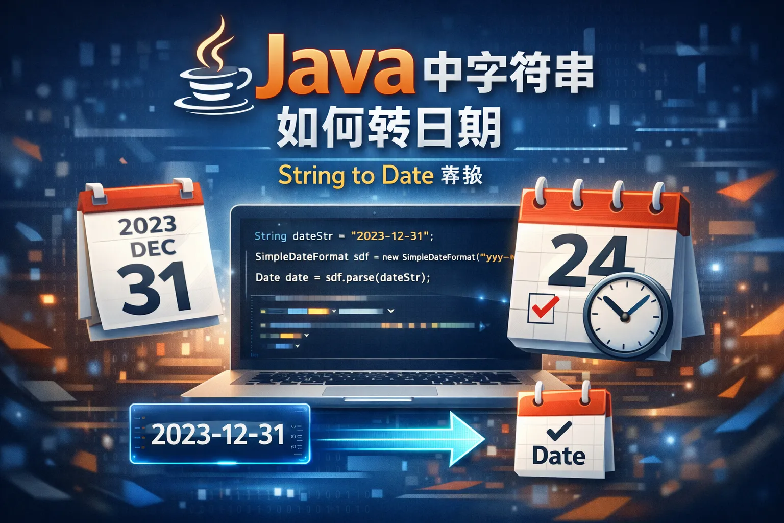 Java中字符串如何转日期