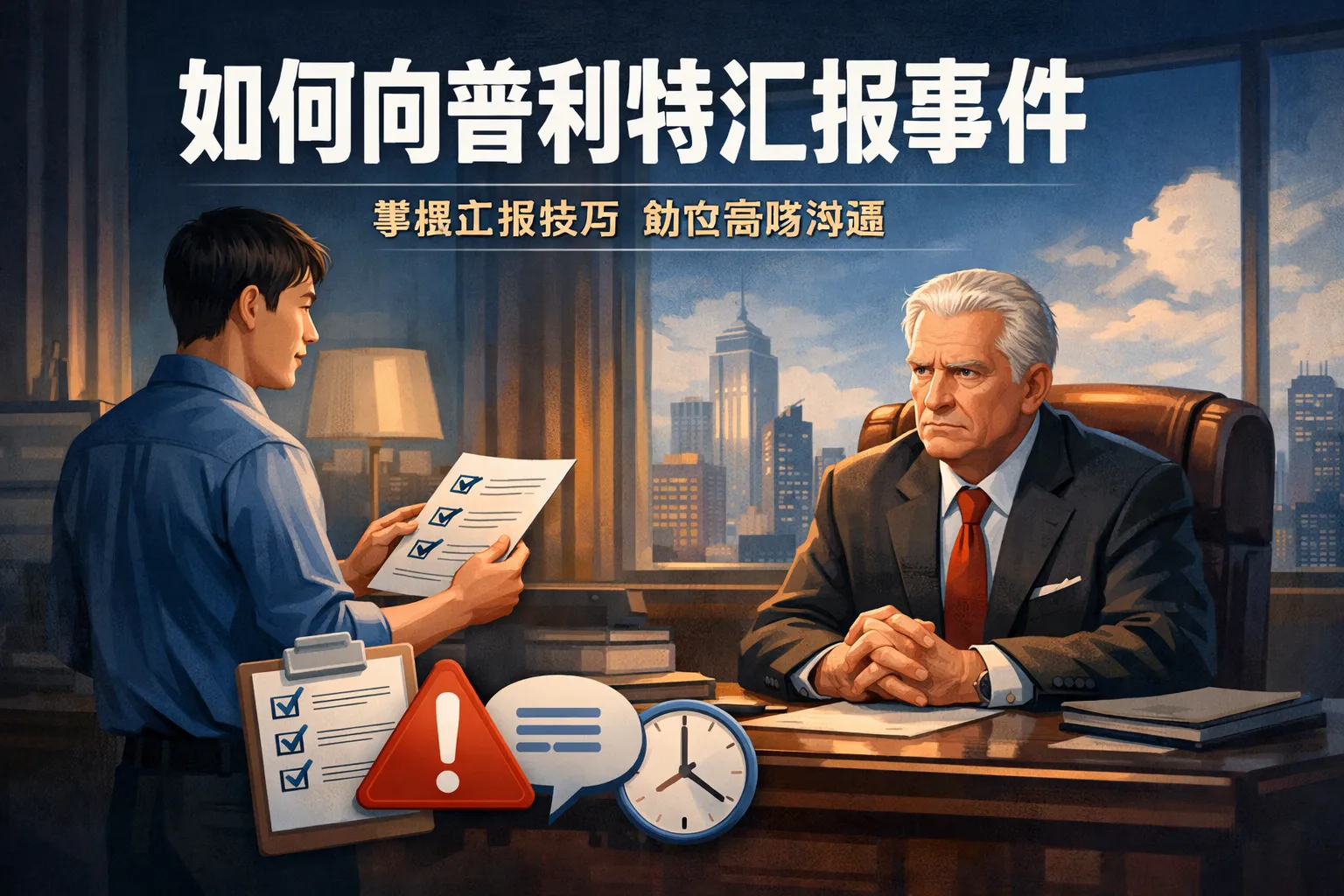 如何向普利特汇报事件