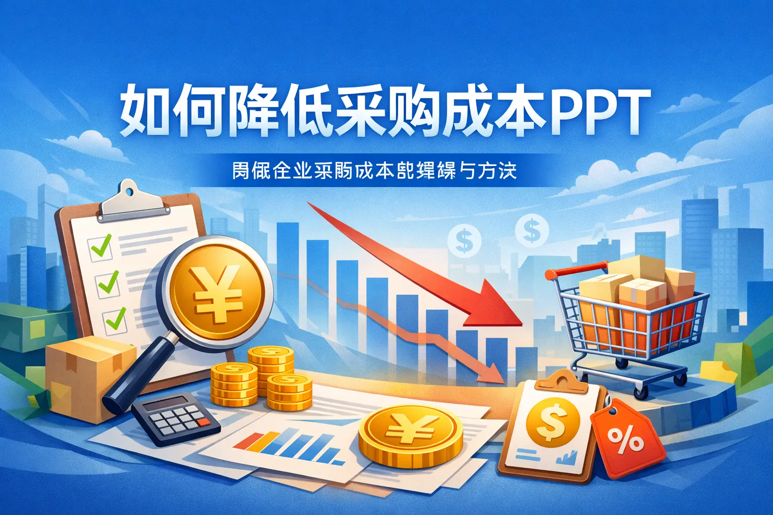 如何降低采购成本ppt