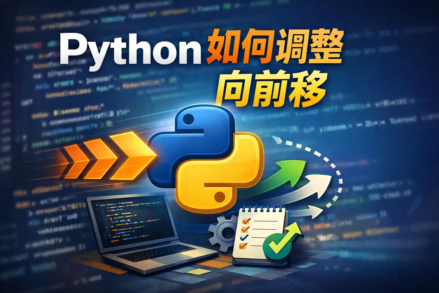 python如何调整向前移